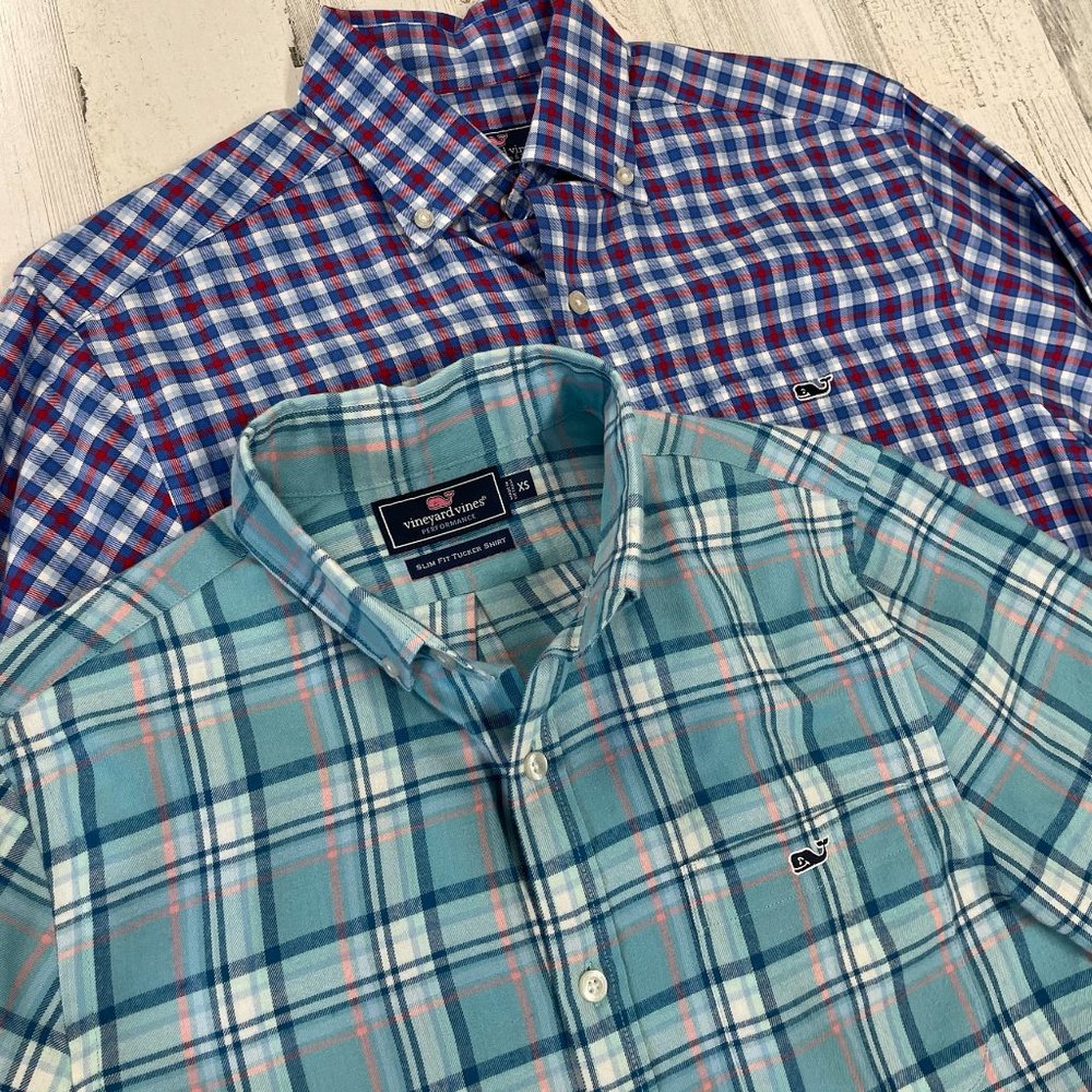 2 Vineyard Vines Tucker Shirts Size XS Performance